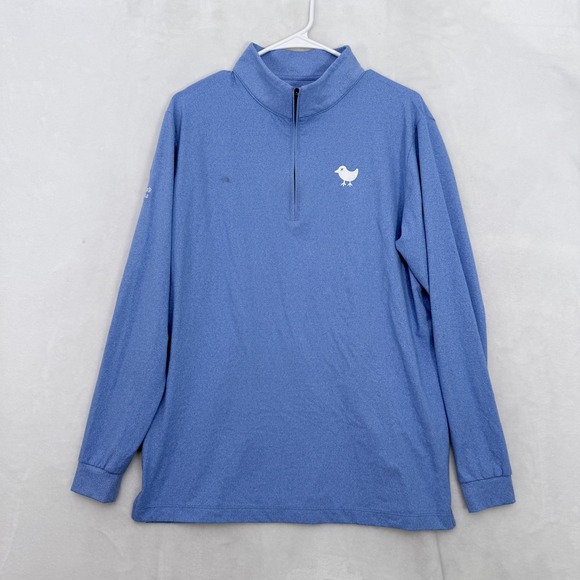 RLX Ralph Lauren Other - Bad Birdie 1/4 Zip Pullover Mens M Blue Performance Gray Hawk Golf Club